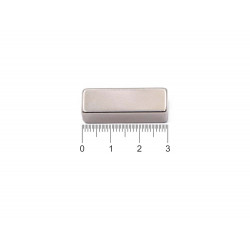 Ímã de neodímio bloco 30 x 9 x 10 mm - N42